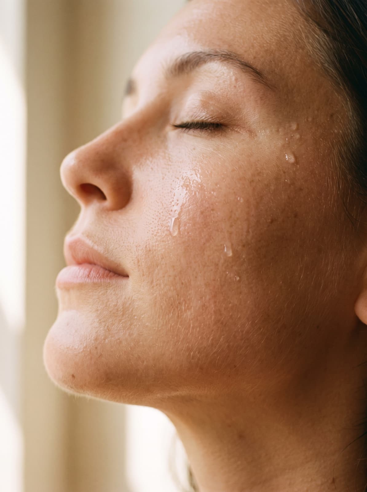 A close editorial study of natural skin texture